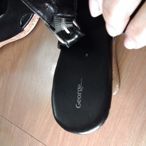 GEORGE WOMENS  SIZE 8 PLATFORM SANDALS - Picture 5 of 7